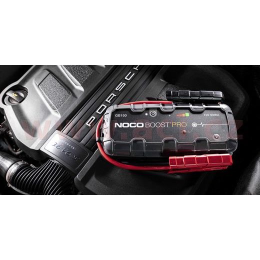 STARTOVACÍ BOX S DIGITÁLNÍM VOLTMETREM + POWER BANKA, STARTOVACÍ PROUD 3000 A, NOCO GENIUS BOOST PRO GB150 (NOCO USA)