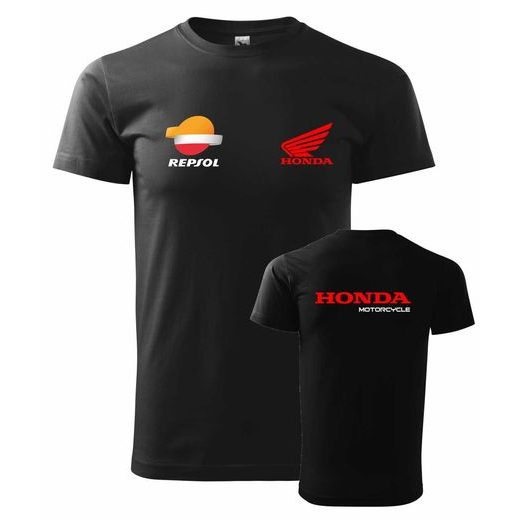 PÁNSKÉ TRIKO S MOTIVEM HONDA REPSOL - ČERNÉ