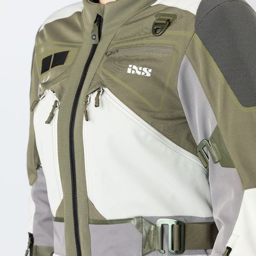 DÁMSKÁ BUNDA IXS VENTURE-AIR 1.0 X2-051605 OLIVOVÁ-SVĚTLE ŠEDÁ