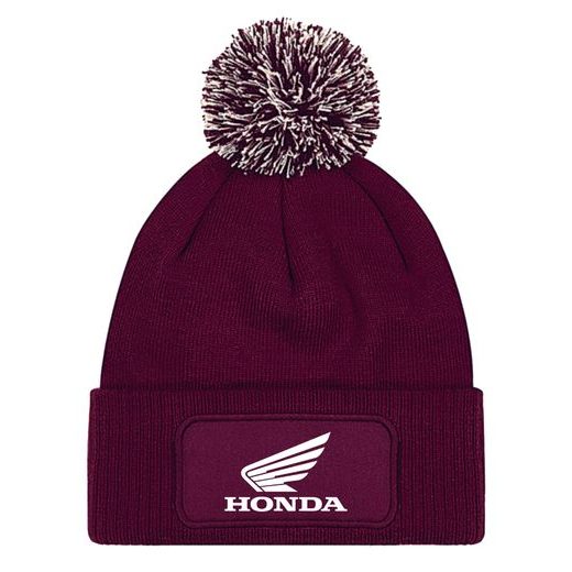 ZIMNÍ ČEPKA S BAMBULÍ A MOTIVEM HONDA