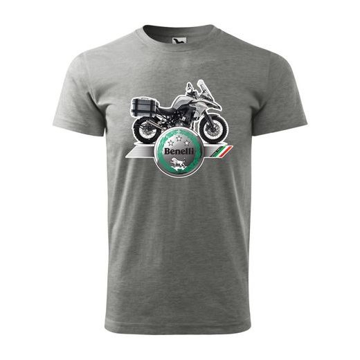 PÁNSKÉ TRIKO S MOTIVEM BENELLI TRK 502 - ŠEDÉ