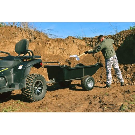 SHARK GARDEN 680, VOZÍK ZA ČTYŘKOLKU ČERNÝ