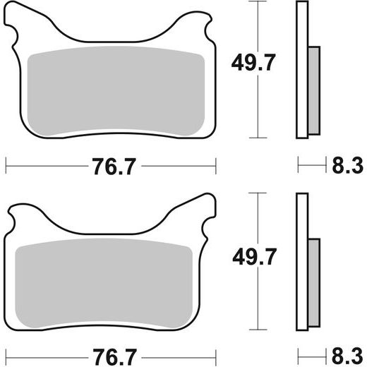 BRZDOVÉ DESTIČKY BREMBO 07GR75SA
