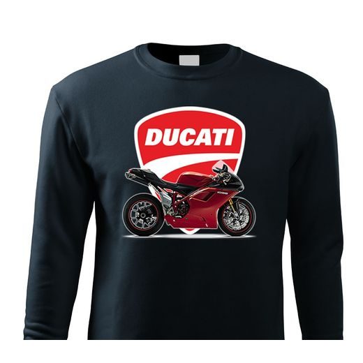 PÁNSKÁ MIKINA S MOTIVEM DUCATI 1098 - TMAVĚ MODRÁ