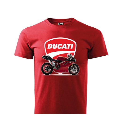 PÁNSKÉ TRIKO S MOTIVEM DUCATI 1098 - ČERVENÉ