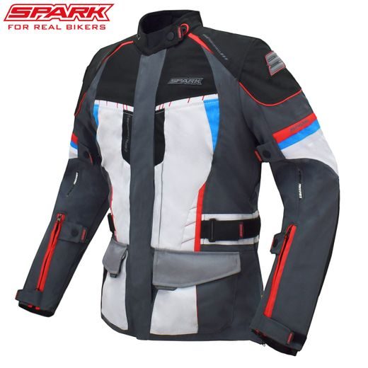 DÁMSKÁ TEXTILNÍ MOTO BUNDA SPARK VIOLA TRIKOLOR