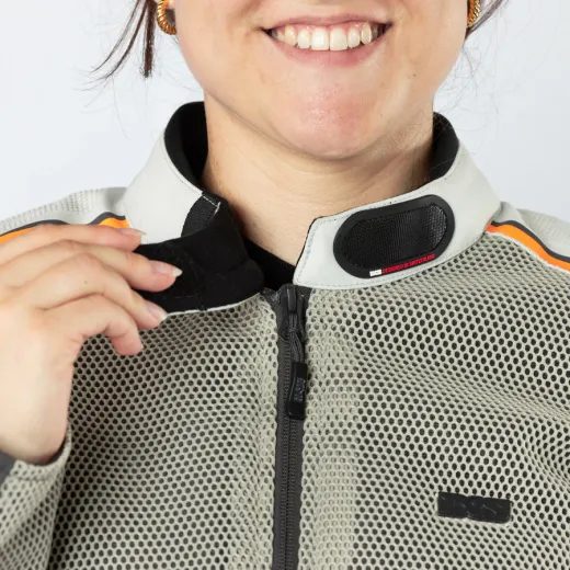 DÁMSKÁ BUNDA IXS TOURSTER-BIG AIR 1.0 X2-161605 TMAVĚ ŠEDÁ-OPATSKÝ KÁMEN-ORANŽOVÁ