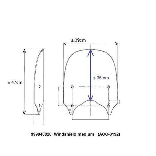 VĚTRNÝ ŠTÍT STŘEDNÍ (FIXNÍ)