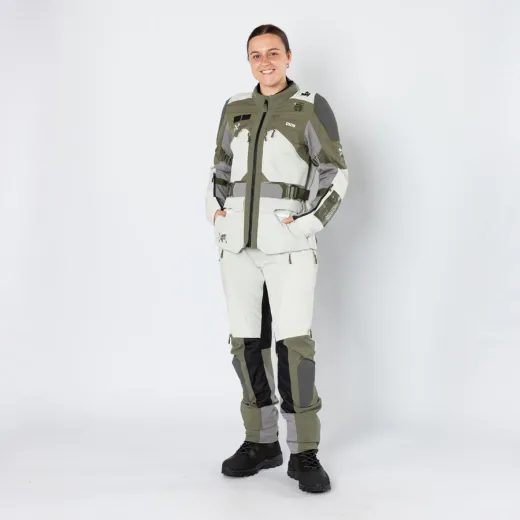 DÁMSKÁ BUNDA IXS VENTURE-AIR 1.0 X2-051605 OLIVOVÁ-SVĚTLE ŠEDÁ