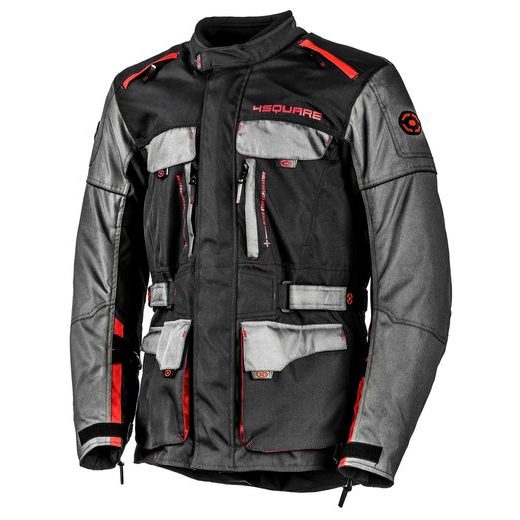 CESTOVNÍ ENDURO BUNDA NA MOTORKU TRAILER 4SQUARE - ČERNÁ/ČERVENÁ