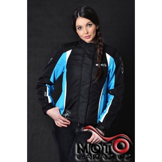 DÁMSKÁ BUNDA NA MOTORKU NERVE UNIQUE STAR BLUE