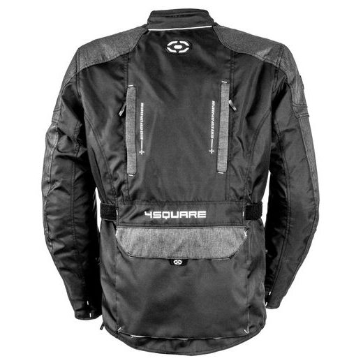 CESTOVNÍ ENDURO BUNDA NA MOTORKU TRAILER 4SQUARE - ČERNÁ/BÍLÁ