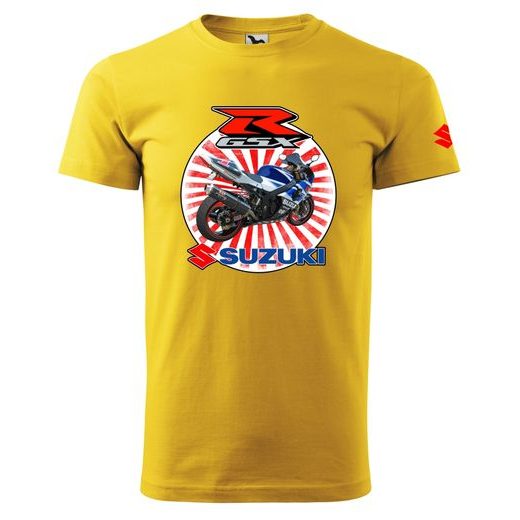 PÁNSKÉ TRIKO S MOTIVEM SUZUKI GSXR 1 - ŽLUTÁ