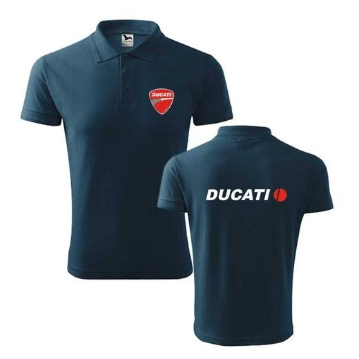 DÁMSKÉ POLO S MOTIVEM DUCATI - TMAVĚ MODRÉ