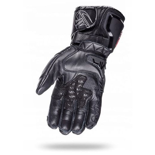 WOLF RAIDEN BLACK KOŽENÉ SPORTOVNÍ RUKAVICE NA MOTORKU