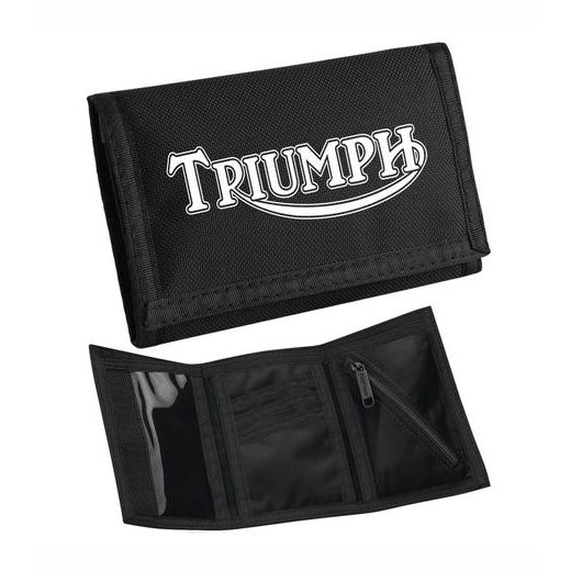 MOTO PENĚŽENKA S MOTIVEM TRIUMPH - ČERNÁ