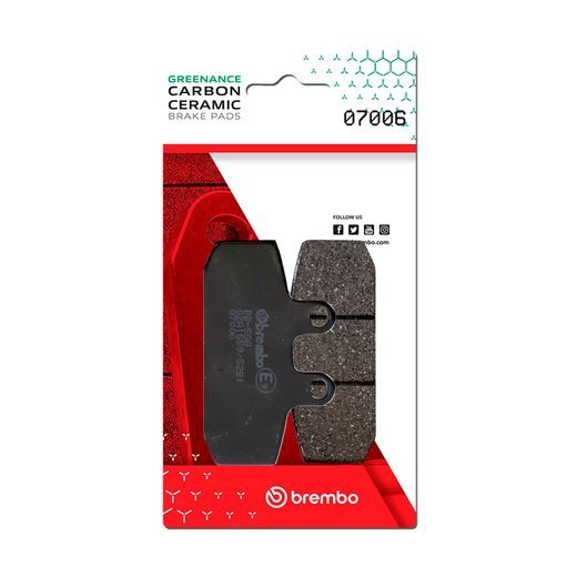 BRZDOVÉ DESTIČKY BREMBO 07006 BRZDOVÉ DESTIČKY PRO SKÚTRY CC