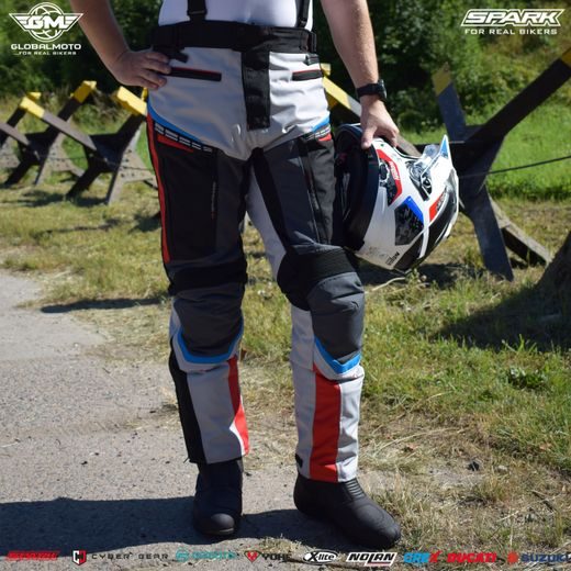 PÁNSKÉ TEXTILNÍ MOTO KALHOTY SPARK AVENGER EVO TRIKOLOR