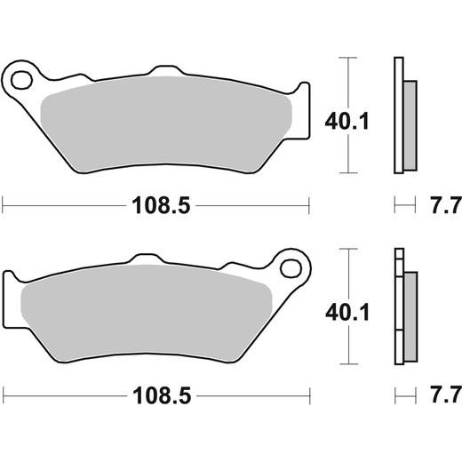 BRZDOVÉ DESTIČKY BREMBO 07BB03LA