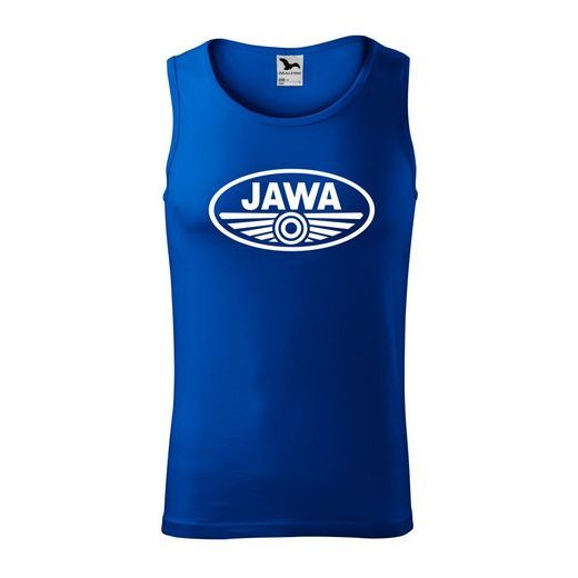 PÁNSKÉ TÍLKO S MOTIVEM JAWA - KRÁLOVSKY MODRÉ