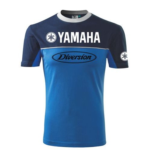 PÁNSKÉ TRIKO S MOTIVEM YAMAHA DIVERSION - MODRÁ