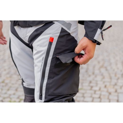 PÁNSKÉ TEXTILNÍ MOTO KALHOTY SPARK NEVADA - ŠEDÉ