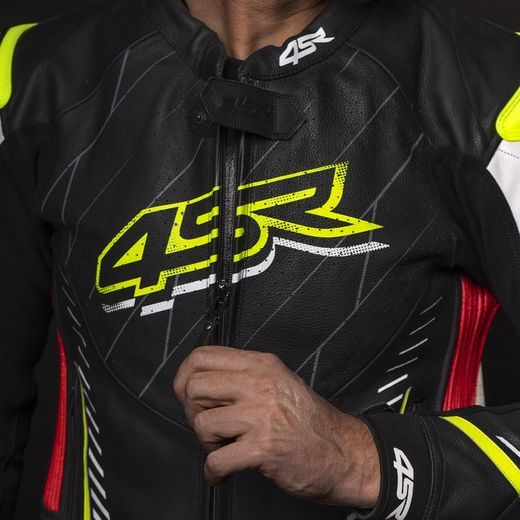 KOŽENÁ BUNDA NA MOTORKU 4SR CLUB SPORT NEON AR