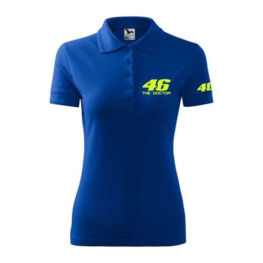 DÁMSKÉ POLO S MOTIVEM THE DOCTOR - KRÁLOVSKY MODRÉ