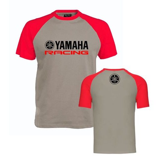 PÁNSKÉ TRIKO S MOTIVEM YAMAHA RACING 1 - ČERVENÁ/ŠEDÉ