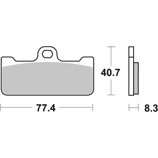 BRZDOVÉ DESTIČKY BREMBO 07BB10SR