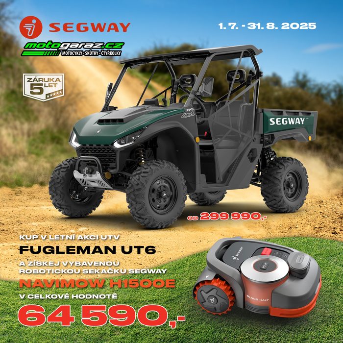 K Segway Fugleman UT6 nyní sekačka za 64.590 Kč zcela zdarma!
