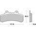 BRZDOVÉ DESTIČKY BREMBO 07HD1109 CC ROAD