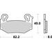 BRZDOVÉ DESTIČKY BREMBO 07BB42SA