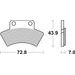 BRZDOVÉ DESTIČKY BREMBO 07PO03SD