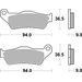 BRZDOVÉ DESTIČKY BREMBO 07HD21SA