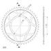 ŘETĚZOVÁ ROZETA SUPERSPROX RFE-1792:49-BLK ČERNÝ 49 ZUBŮ, 525 - ŘETĚZOVÉ ROZETY SUPERSPROX - OCELOVÉ - PRO MOTORKU