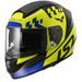 LS2 FF397 VECTOR PODIUM HI-VIS YELLOW BLACK FOG FIGHTER (PINLOCK)