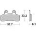 BRZDOVÉ DESTIČKY BREMBO 07097 BRZDOVÉ DESTIČKY PRO SKÚTRY CC