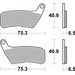 BRZDOVÉ DESTIČKY BREMBO 07HO71CC CC ROAD