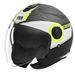 OTEVŘENÁ HELMA SE SLUNEČNÍ CLONOU NOX N182 ROUND FLUO