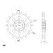 ŘETĚZOVÉ KOLEČKO SUPERSPROX CST-1529:17 17 ZUBŮ, 530 - ŘETĚZOVÁ KOLEČKA SUPERSPROX - PRO MOTORKU
