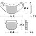 BRZDOVÉ DESTIČKY BREMBO 07KA0717 CC ROAD