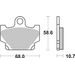 BRZDOVÉ DESTIČKY BREMBO 07YA1011 CC ROAD