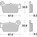 BRZDOVÉ DESTIČKY BREMBO 07YA41CC CC ROAD