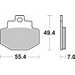 BRZDOVÉ DESTIČKY BREMBO 07047XS