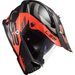 LS2 MX436 PIONEER EVO ADVENTURER MATT BLACK ORANGE - ENDURO MOTO PŘILBY - PRO MOTORKÁŘE