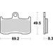 BRZDOVÉ DESTIČKY BREMBO 07KA23SR