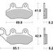 BRZDOVÉ DESTIČKY BREMBO 07005 BRZDOVÉ DESTIČKY PRO SKÚTRY CC