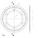 ŘETĚZOVÁ ROZETA SUPERSPROX RFE-1512:47-BLK ČERNÝ 47 ZUBŮ, 520 - ŘETĚZOVÉ ROZETY SUPERSPROX - OCELOVÉ - PRO MOTORKU