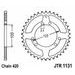 ŘETĚZOVÁ ROZETA JT JTR 1131-50 50 ZUBŮ, 420 - ŘETĚZOVÉ ROZETY JT - OCELOVÉ - PRO MOTORKU